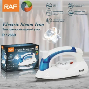 RAF-R-1266B-Travel-Steam-Iron-Foldable-Handle-Easy-iron