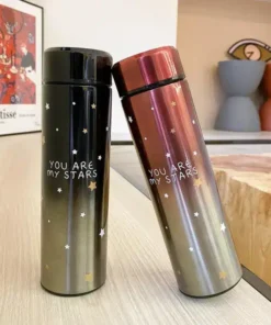 Stars LED Temperature Bottle 500ml | Stainless Steel