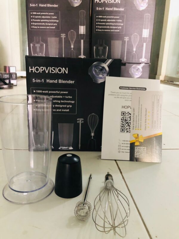 hopvision 5 in 1 hand blender set