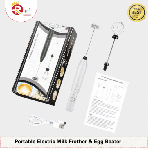Portable Electric Milk Frother & Egg Beater