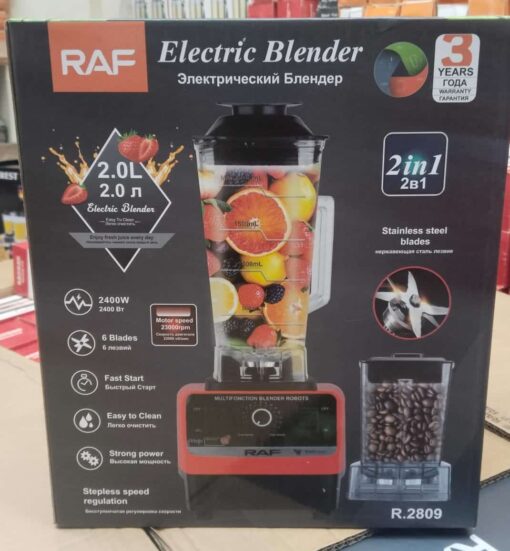 RAF 2 in 1 Electric blender Jug and dry grinder