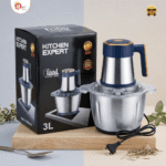 Food Processor Kitchen Expert 3L Stainless Steel – Electric Vegetable & Meat Chopper - Image 2