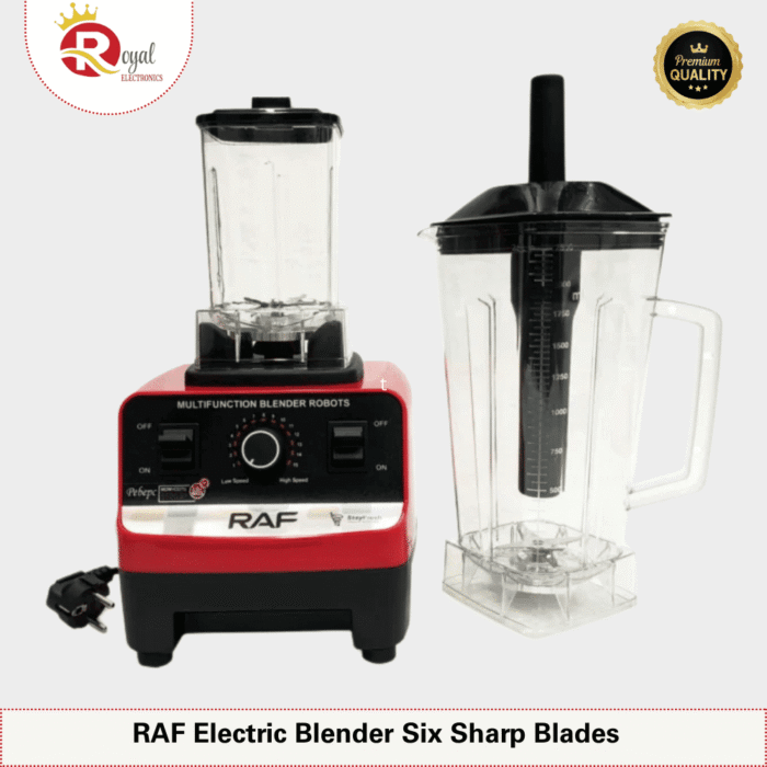 RAF Electric Blender 2 in 1 Orignal R.2809 with Dry Grinder - Image 3