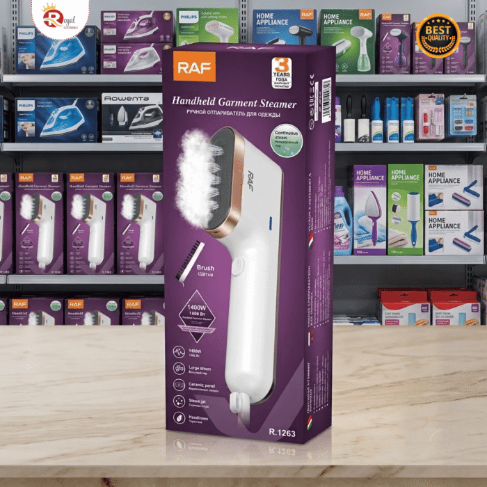 RAF Handheld Steamer wrinkle remover for shirts and suits