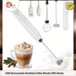 2-in-1 Electric Milk Frother & Egg Beater – USB Rechargeable, 3 Speeds - Image 3